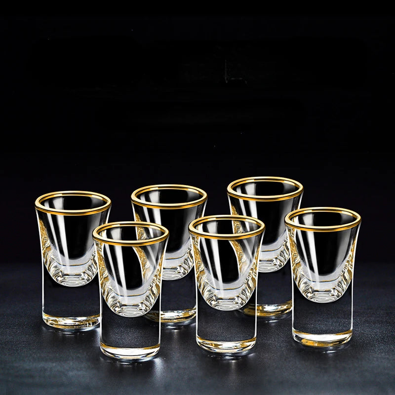 6pcs - Gold Color shot glasses