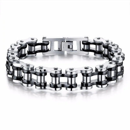 Stainless Steel Biker Chain Bracelet Mens Bracelet Link Chain Motorcycle Bicycle Style Bracelets Fashion Punk Bangles Jewelry