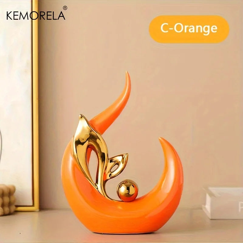 Ceramic Luxury Statue - Creative Nordic Living Room Decoration Sculptures