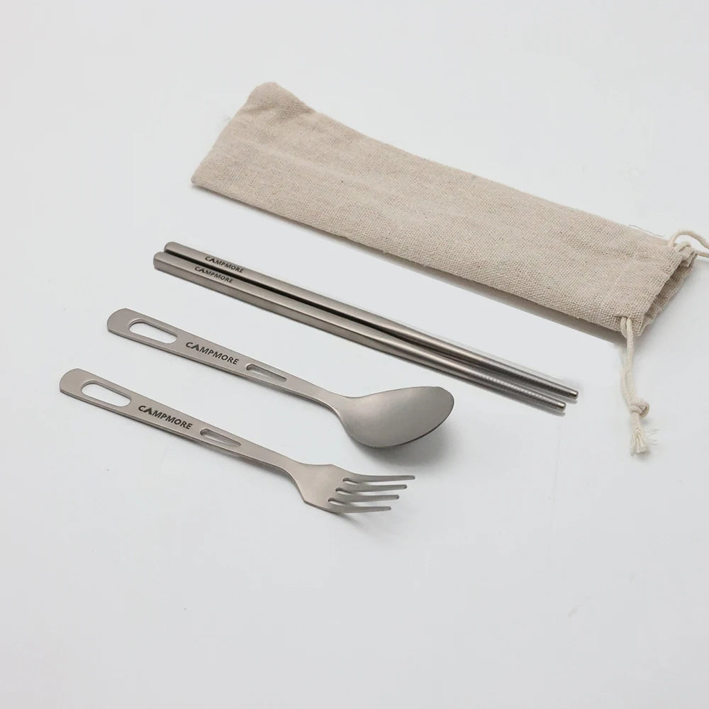 Ultralight & Portable Titanium Outdoor Tableware Sets