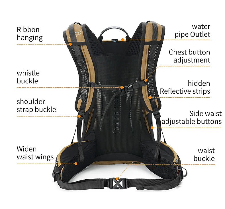 OUTDOOR INOXTO 35L waterproof Mountaineering backpack