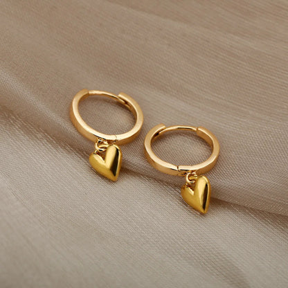 Multiple Styles Golden Colour Stainless Steel Earrings