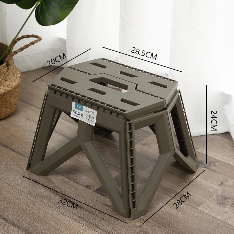 Portable Small & Thickened Folding Stool Or Step