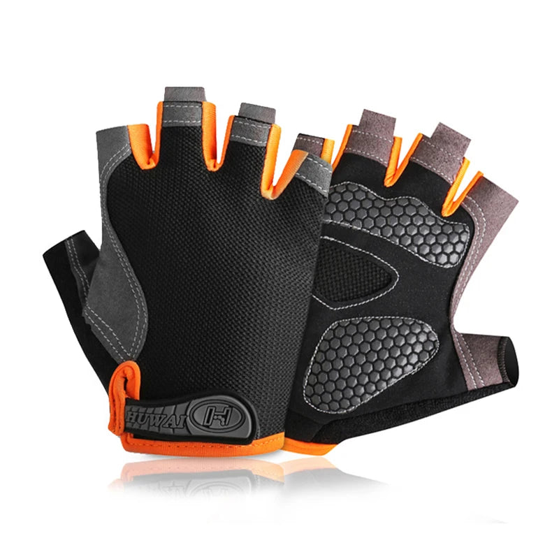 Men & Woman Cycling Bicycle Gloves Half Finger - Breathable, Anti-slip, Training Gloves