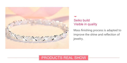 Quality Multiple Style Silver Bracelets For Women - 925 Sterling