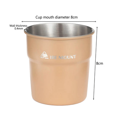 ISE MOUNT Outdoor 300ml Stainless Steel Cups