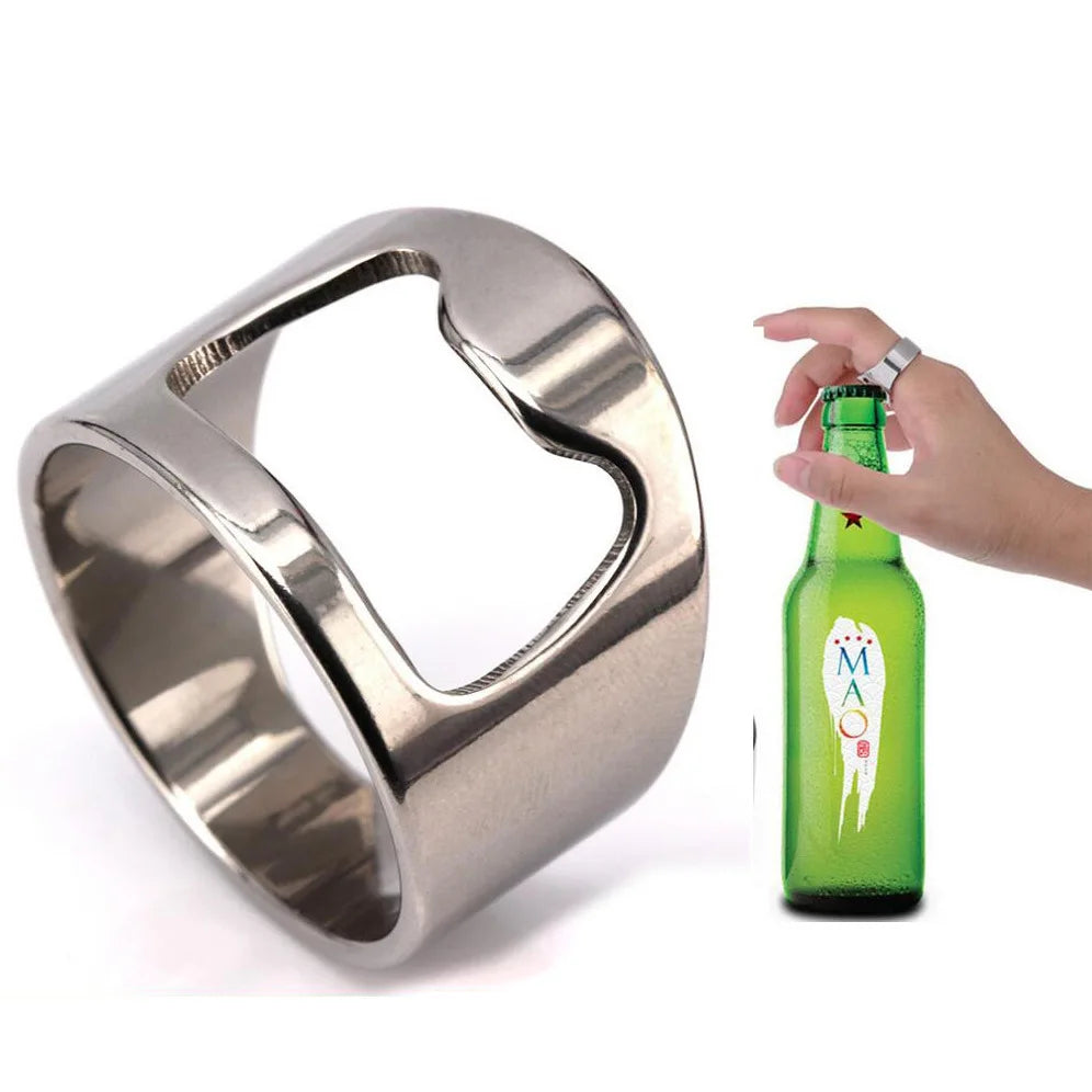 Bottle Opener Stainless Steel Ring