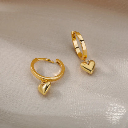 Multiple Styles Golden Colour Stainless Steel Earrings