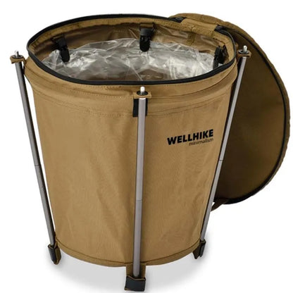 Outdoor Lightweight & Collapsible Oxford Cloth Camping Trash Can