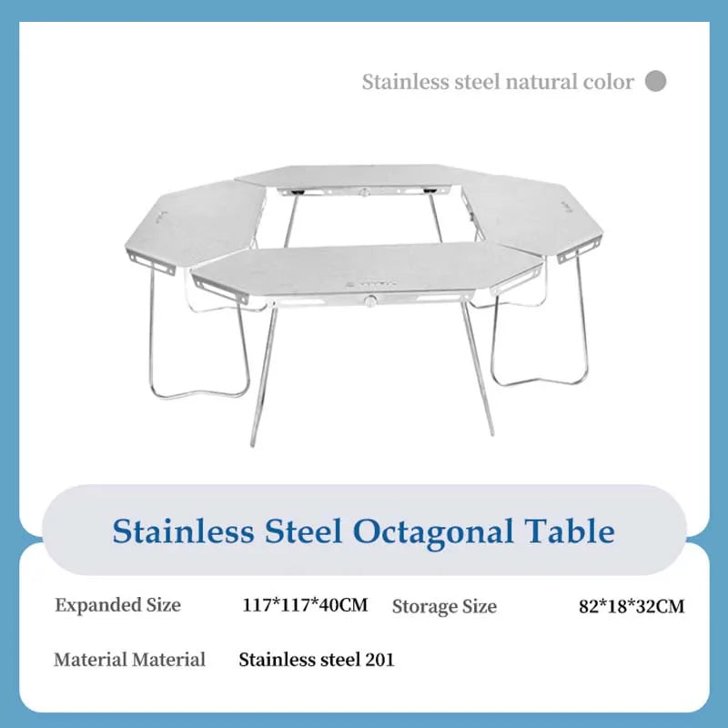 HOMFUL Multicombination Outdoor Aluminum Alloy Or 201 Stainless Steel Table