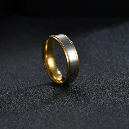 Fashion Simple Design Titanium Steel Couple Rings For Men Women High Quality Stainless steel Wedding Rings Anniversary Jewelry