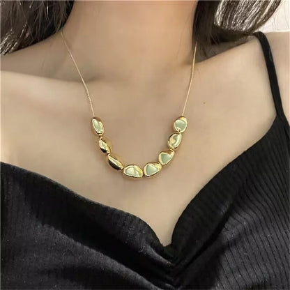 Boho Vintage Fashion Pearl Chain Necklaces  For Women